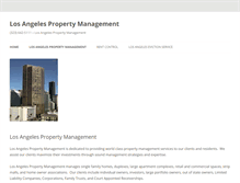 Tablet Screenshot of losangelespropertymanagement.com